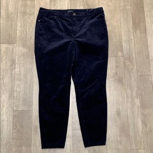 Womens NWOT Talbots‎ Corduroy Stretch Navy Jegging Pants